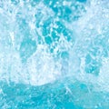 Blue Pool or hot tub water background close up. Ripples on blue transparent water in swimming pool with light reflection Royalty Free Stock Photo