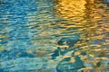 Pool transparent water with sun reflections Royalty Free Stock Photo