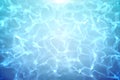 Blue pool under bright light Royalty Free Stock Photo