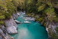 Blue Pools ,Mount Aspiring National Park , New Zealand. Royalty Free Stock Photo