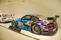 Blue Porsche 911 GT3 RSR racecar