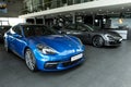 Blue Porsche Panamera 4S