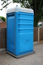 Blue portable plastic toilet UK