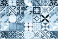 Blue portuguese azulejo tiles