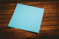 A Blue post it note