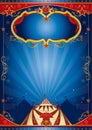 Blue poster circus Royalty Free Stock Photo