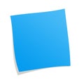 Blue postit Royalty Free Stock Photo