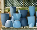 Blue pots
