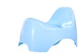 Blue potty for baby Royalty Free Stock Photo