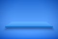 Blue Presentation platform Royalty Free Stock Photo