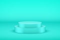 Blue Presentation podium platform Royalty Free Stock Photo