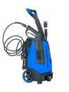 Blue pressure portable washer Royalty Free Stock Photo