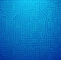 Blue Printed Circuit Board Royalty Free Stock Photo