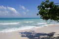 The blue pristine beach at Kalapathar Royalty Free Stock Photo
