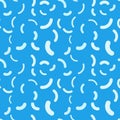 Blue probiotics vector creative seamless pattern