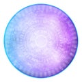 Blue & purple abstract futuristic background