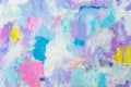 Blue Purple abstract hand painted canvas background, texture. Colorful textured backdrop Royalty Free Stock Photo