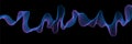 Blue purple abstract neon soundwaves concept background