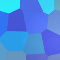 Blue and purple bright Giant Hexagon in square shape background illustration. Royalty Free Stock Photo