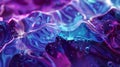 A blue and purple bubble liquid. Colorful biomorphic forms.