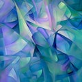 Blue and purple crystals as abstract background wallpaper