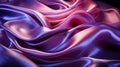 Blue purple dark shiny satin silk swirl wave background Royalty Free Stock Photo