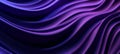 Blue purple dark shiny satin silk swirl wave background banner panorama long - Abstract textile fabric material, Generative AI Royalty Free Stock Photo