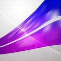 Blue and Purple Flow Curves Background Vector Image