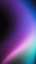 Blue purple grainy gradient vertical glowing abstract light wave on black noise texture background Royalty Free Stock Photo