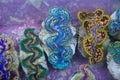 Blue purple Green Gold Giant Clams