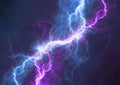 Blue and purple lightning background