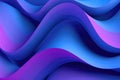 Blue Purple Paper Strict Smooth Curves Background