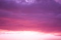 Blue purple pink abstract background. Delicate purple sunset. Sky with clouds at sunset.