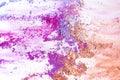 Blue Purple and Pink crushed eye shadow isolated on white background.Splatter make up and cosmetic products Royalty Free Stock Photo