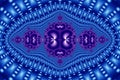 Blue and Purple Spheres on Blue Pattern