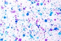 Blue and purple water color painting splash. Blot, Blurred spot. Royalty Free Stock Photo