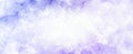 Blue purple and white background of watercolor clouds texture, abstract painted white smoke or haze in blotches and blobs on paste