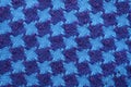 Blue and purple wool tweed fabric texture Royalty Free Stock Photo