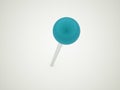 Blue push pin Royalty Free Stock Photo