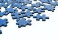 Blue puzzle Royalty Free Stock Photo