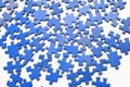 Blue puzzle Royalty Free Stock Photo