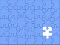 Blue Puzzle background Royalty Free Stock Photo