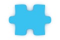 Blue puzzle piece Royalty Free Stock Photo