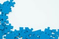 Blue puzzle pieces Royalty Free Stock Photo