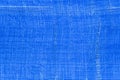 Blue PVC awning close up. Polyvinyl chloride fabric Royalty Free Stock Photo