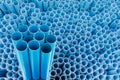 PVC pipes stacking on shelf in warehouse Royalty Free Stock Photo