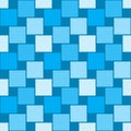Blue Pythagorean tiling. Seamless surface pattern design with flooring ornament. Squares tessellation vector