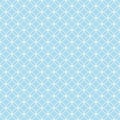 Blue quatrefoil lattice pattern.