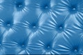 Blue faux quilted leather, upholstery, design, background