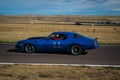 Blue race car